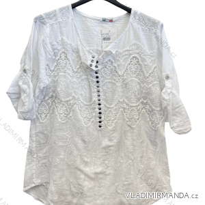 Women's Oversize Short Sleeve Tunic (S/M ONE SIZE) ITALIAN FASHION IMPSH2322161