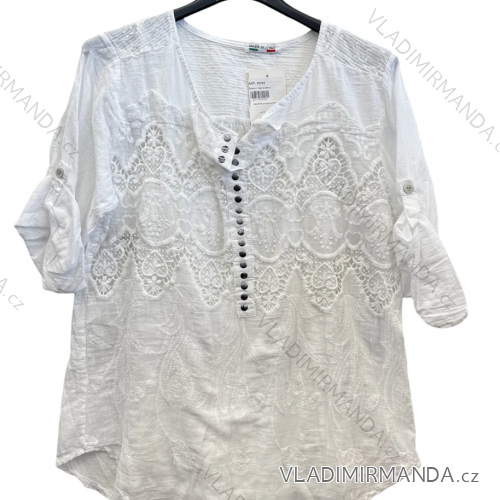 Women's Oversize Short Sleeve Tunic (S/M ONE SIZE) ITALIAN FASHION IMPSH2322161