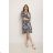 Women's Long Sleeve Summer Dress (S/M ONE SIZE) ITALIAN FASHION IMPES238990 turquoise S / M