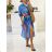 Women's Long Chiffon Short Sleeve Dress (S/M ONE SIZE) ITALIAN FASHION IMWGS231048