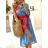 Women's Long Chiffon Short Sleeve Dress (S/M ONE SIZE) ITALIAN FASHION IMWGS231048