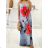 Women's Long Chiffon Short Sleeve Dress (S/M ONE SIZE) ITALIAN FASHION IMWGS231048