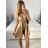 Women's Long Sleeve Jumpsuit (S/M ONE SIZE) ITALIAN FASHION IMPLP2326274019 S / M beige