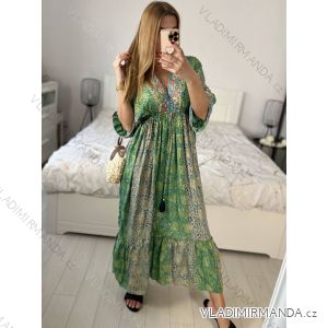 Women's Long Sleeve Summer Shirt Dress (S/M/L ONE SIZE) INDIAN FASHION IMWY23123