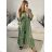 Women's Long Sleeve Summer Shirt Dress (S/M/L ONE SIZE) INDIAN FASHION IMWY23123