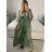 Women's Long Sleeve Summer Shirt Dress (S/M/L ONE SIZE) INDIAN FASHION IMWY23123