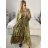 Women's Long Sleeve Summer Shirt Dress (S/M/L ONE SIZE) INDIAN FASHION IMWY23123