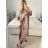 Women's Long Sleeve Summer Shirt Dress (S/M/L ONE SIZE) INDIAN FASHION IMWY23123