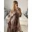 Women's Long Sleeve Summer Shirt Dress (S/M/L ONE SIZE) INDIAN FASHION IMWY23123