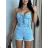 Women's short denim jumpsuit (S/M ONE SIZE) ITALIAN FASHION IMM24M8759