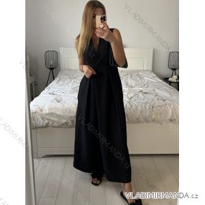 Women's Long Chiffon Short Sleeve Dress (S/M ONE SIZE) ITALIAN FASHION IMWGS231048