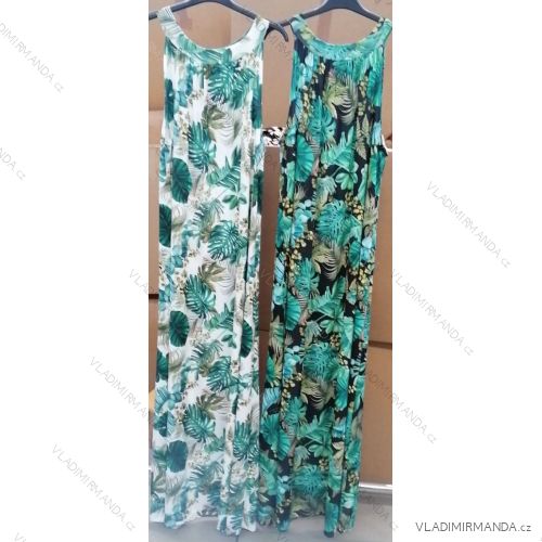 Women's Icecool Summer Sleeveless Long Dress (S/M/L ONE SIZE) ITALIAN FASHION IMM24M2942C