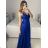 Women's Strapless Long Party Dress (S/M ONE SIZE) ITALIAN FASHION IMPSH2360055 purple S / M