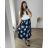 Women's Plus Size Skirt (46/48/50 ONE SIZE) ITALIAN FASHION IM424351 48/50 Light blue