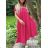 Women's Long Sleeve Hoodie Dress (S / M ONE SIZE) ITALIAN FASHION IMWA216095