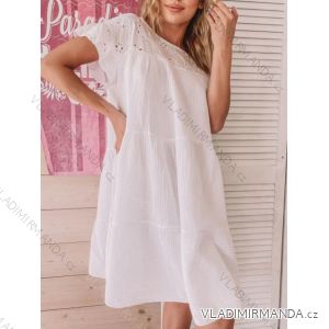 Women's Long Sleeve Hoodie Dress (S / M ONE SIZE) ITALIAN FASHION IMWA216095