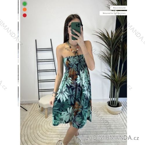 Women's Long Chiffon Short Sleeve Dress (S/M ONE SIZE) ITALIAN FASHION IMWGS231048