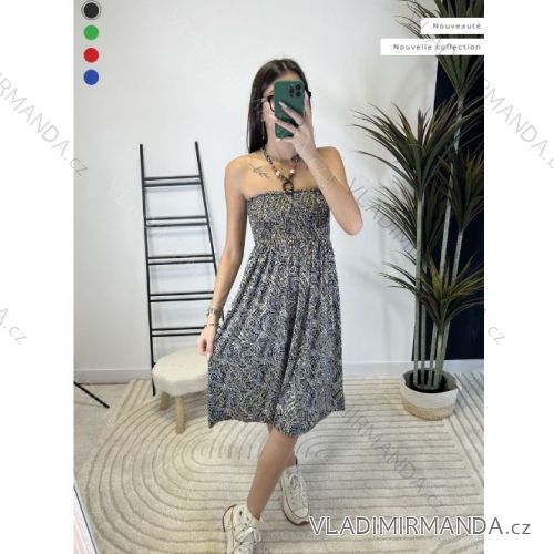 Women's Long Chiffon Short Sleeve Dress (S/M ONE SIZE) ITALIAN FASHION IMWGS231048