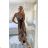 Women's summer icecool sleeveless long dress (S/M/L ONE SIZE) ITALIAN FASHION IMM22974 M / L Golden