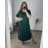 Women's Long Maxi Summer Casual Short Sleeve Dress (52/54/56 ONE SIZE) ITALIAN FASHION IMD24213