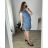 Women's summer short sleeve linen dress (M-3XL) ITALIAN FASHION IM422STELA-14/DU