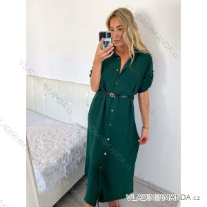 Women's Long Sleeve Shirt Dress (S/M/L ONE SIZE) ITALIAN FASHION IMC22658