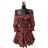 Women's Long Sleeve Summer Dress (S/M ONE SIZE) ITALIAN FASHION IMPES238990 red S / M