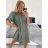 Women's 3/4 Long Sleeve Shirt Dress (S/M/L ONE SIZE) ITALIAN FASHION IM724031