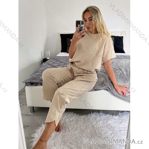 Women's Tracksuit and Tracksuit Set (XL/2XL ONE SIZE) ITALIAN FASHION IMC22581 -   beige -   L/XL