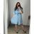 Women's 3/4 Short Sleeve Muslin Shirt Dress (48/50/52) ITALIAN FASHION IMSM24012