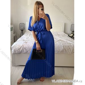 Women's Long Chiffon Short Sleeve Dress (S/M ONE SIZE) ITALIAN FASHION IMWGS231048