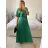 Women's Long Chiffon Short Sleeve Dress (S/M ONE SIZE) ITALIAN FASHION IMWGS231048