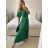 Women's Long Chiffon Short Sleeve Dress (S/M ONE SIZE) ITALIAN FASHION IMWGS231048