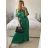 Women's Long Chiffon Short Sleeve Dress (S/M ONE SIZE) ITALIAN FASHION IMWGS231048