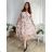 Women's Long Sleeve Shirt Dress (S/M ONE SIZE) ITALIAN FASHION IMWD232607 -   pink -   44/46