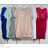 Long Sleeve Hooded Short Sleeve Women Plus Size Tunic (52/54/56 ONE SIZE) ITALIAN FASHION IM424359