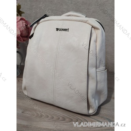 Women's backpack (34x32cm) TESSRA HANDBAGS TES23CSPSL03 ONE SIZE white