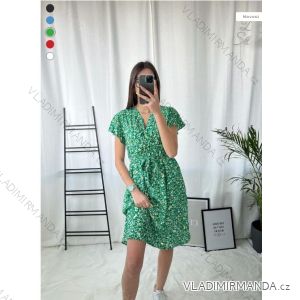 Women's Long Chiffon Short Sleeve Dress (S/M ONE SIZE) ITALIAN FASHION IMWGS231048