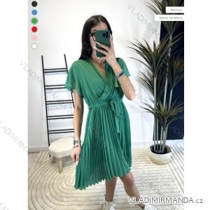 Women's Long Chiffon Short Sleeve Dress (S/M ONE SIZE) ITALIAN FASHION IMWGS231048