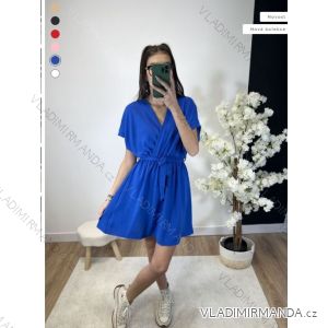 Women's Long Chiffon Short Sleeve Dress (S/M ONE SIZE) ITALIAN FASHION IMWGS231048