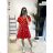 Women's Long Chiffon Short Sleeve Dress (S/M ONE SIZE) ITALIAN FASHION IMWGS231048