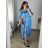 Women's Long Chiffon Short Sleeve Dress (S/M ONE SIZE) ITALIAN FASHION IMWGS231048