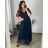 Dress Long Elegant Party Short Sleeve Women's Plus Size (2XL-4XL) ITALIAN FASHION IMPSH233589V black 50/52