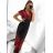 Women's summer icecool dress with sleeve (M/L, XL/2XL) AINUOSI ITALIAN FASHION IMB239922 -   red -   M / L