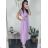 Women's Sleeveless Sequin Velvet Long Party Dress (S/M ONE SIZE) ITALIAN FASHION IMWB233931 žlutá S / M