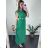 Women's Sleeveless Sequin Velvet Long Party Dress (S/M ONE SIZE) ITALIAN FASHION IMWB233931 žlutá S / M