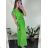 Women's Sleeveless Sequin Velvet Long Party Dress (S/M ONE SIZE) ITALIAN FASHION IMWB233931 žlutá S / M