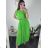 Women's Sleeveless Sequin Velvet Long Party Dress (S/M ONE SIZE) ITALIAN FASHION IMWB233931 žlutá S / M