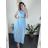 Women's Sleeveless Sequin Velvet Long Party Dress (S/M ONE SIZE) ITALIAN FASHION IMWB233931 žlutá S / M