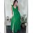 Women's Long Chiffon Short Sleeve Dress (S/M ONE SIZE) ITALIAN FASHION IMWGS231048 -   béžová smetanová -   S / M